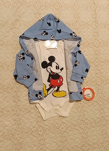Diğer Mickey baskılı 3lü takım