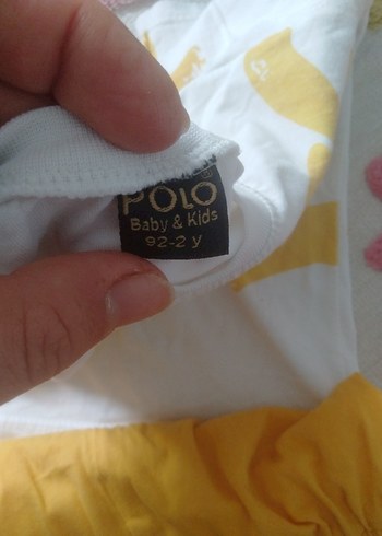 2 Yaş Beden Sarı Batik Desenli Bebek Erkek Takımı
