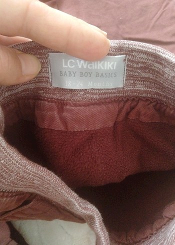 18-24 Ay Beden Kahverengi Pamuklu Erkek Çocuk Rahat Pantolon