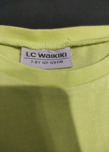 7 Yaş Beden sarı Renk LCW Waikiki Kız çocuk crop Tişört