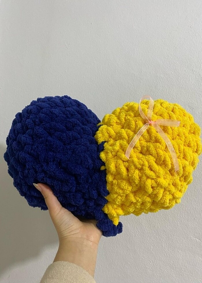 Taraftar kalp yastık  - Görsel 2