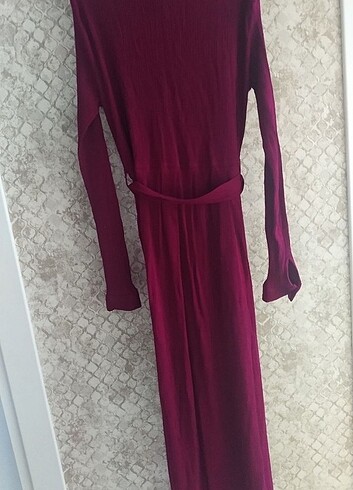 xl Beden bordo Renk Tesettür elbise 