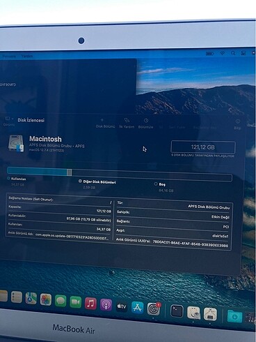 Beden Renk Temiz Macbook air 2017 13inc