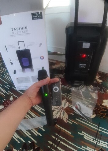 BOOD MARKA 12 VOLT 600WATT MP3 BLUETOOTH KAREOKE SES SİSTEMİ - Görsel 3