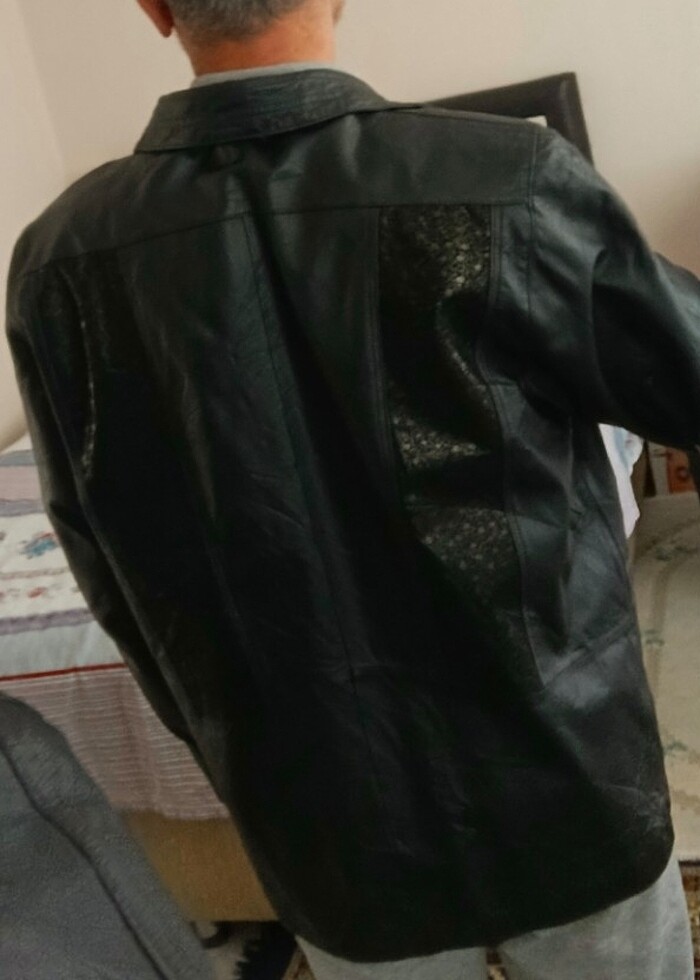 ÇOK ŞIK HAKİKİ DERİ BAYAN KABAN CEKET - Görsel 2