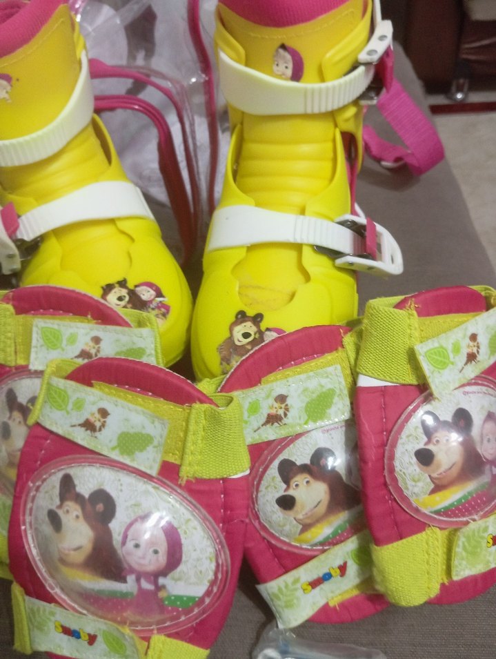 Renkli Paten Seti ve Aksesuarları - Görsel 5