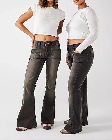 36 Beden urban outfitters ispanyol paça jean