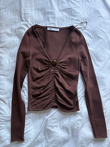 zara boncuklu bluz