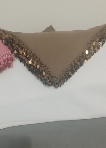 Dantel Detaylı Parlak Renkli Kadın Fuları - Görsel 5