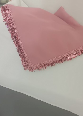 Dantel Detaylı Parlak Renkli Kadın Fuları - Görsel 6