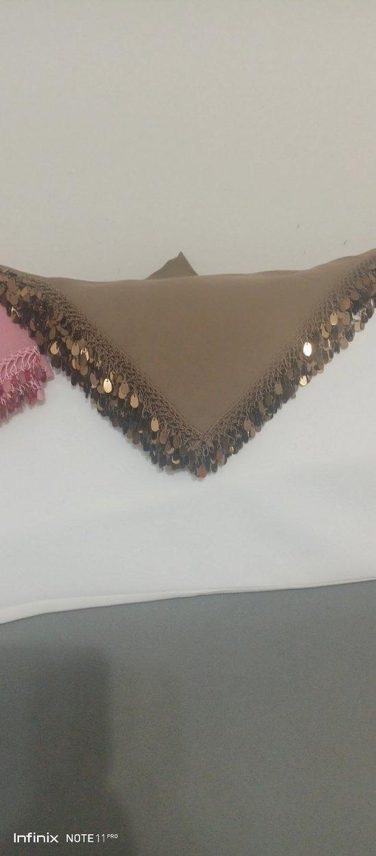 Dantel Detaylı Parlak Renkli Kadın Fuları - Görsel 5