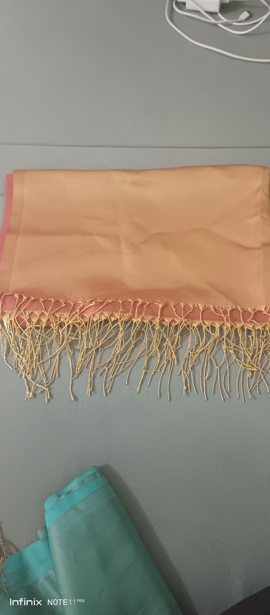 İpek Benzeri Bej Bohem Şal - Görsel 2