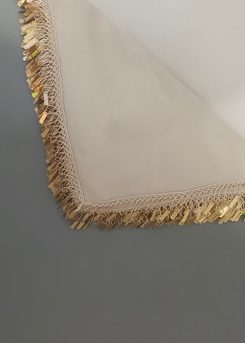 Bej Fırfırlı Bohem Kadın Fuları - Görsel 4