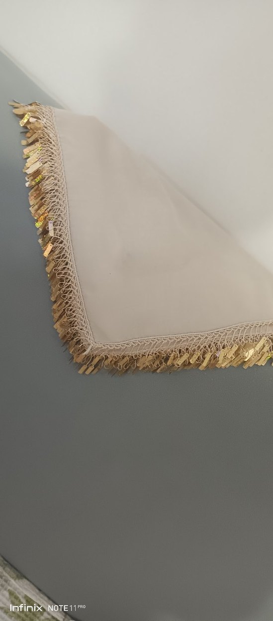 Bej Fırfırlı Bohem Kadın Fuları - Görsel 4