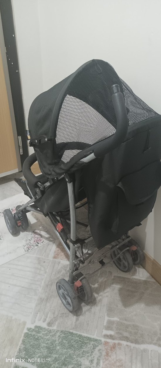 Siyah Bebek Arabası - Görsel 3