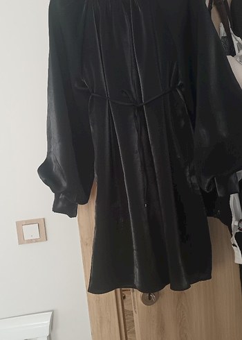 siyah renkte sık parlak kumaş tunuk - Görsel 6