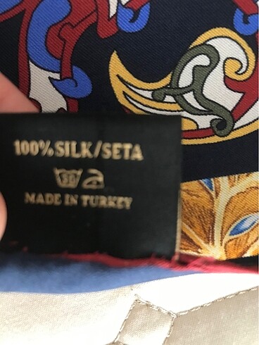  Beden lacivert Renk Versace twil İpek eşarp