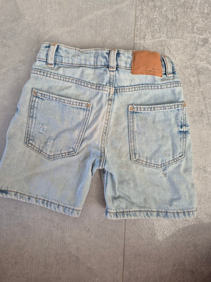 Gevşek Kesim Gri Denim Erkek Şort - Görsel 2