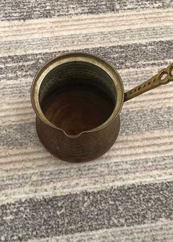 Diğer Parlak Kahverengi Bakır Cezve