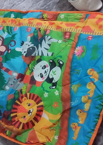 Renkli Desenli Bebek Oyun Matı