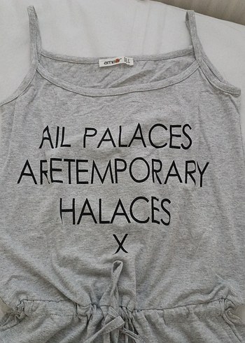 Gri Baskılı Spor Kadın tulum şort lu - Görsel 2