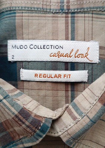 Bej Ekose uzun Kollu Erkek Gömlek - Görsel 3