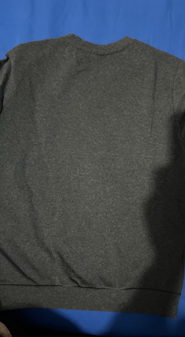 Gri Baskılı Kadın Sweatshirt, Uzun Kollu - Görsel 2