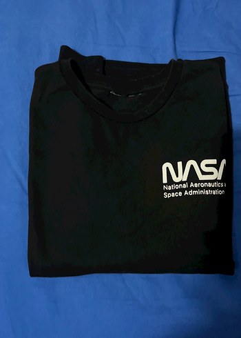 NASA Baskılı Siyah Kadın Sweatshirt - Görsel 3