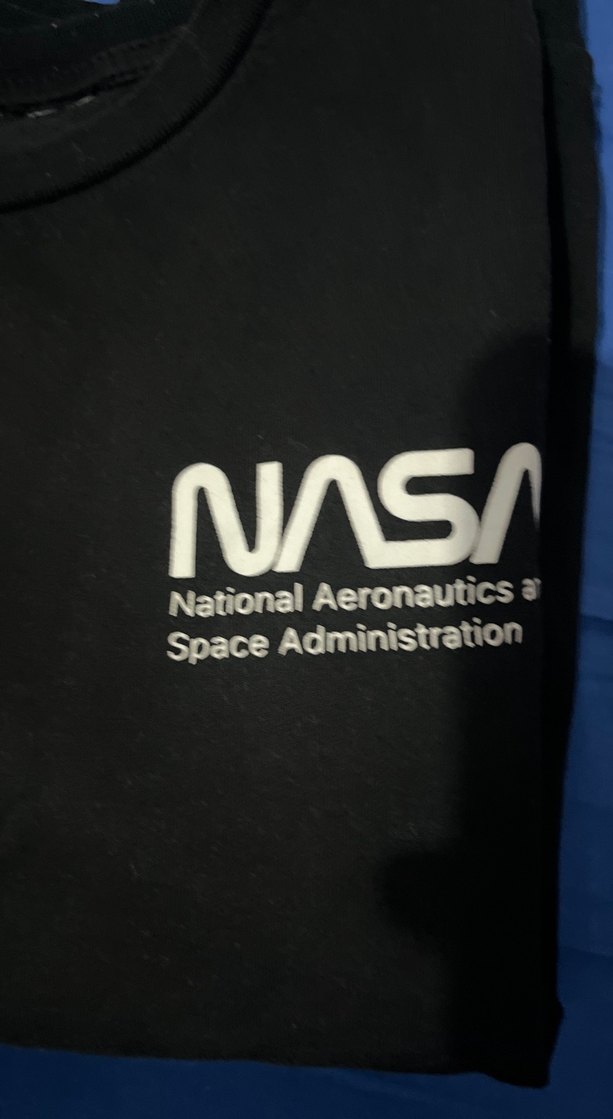NASA Baskılı Siyah Kadın Sweatshirt - Görsel 4