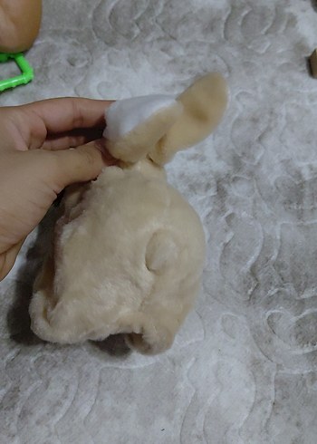  Beden Renk Beyaz Tavşan Peluş Oyuncak