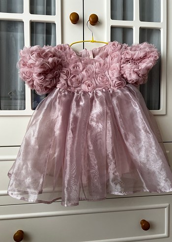 Pembe Kız Çocuk abiye Elbise