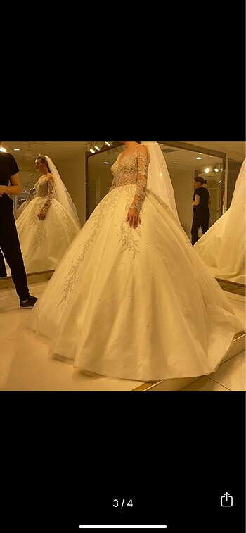 38 Beden beyaz Renk Nssposa özel dikim gelinlik