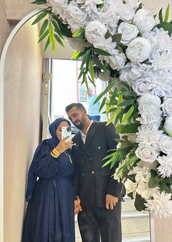 Drapeli Siyah Uzun Kollu Gotik Elbise - Görsel 3