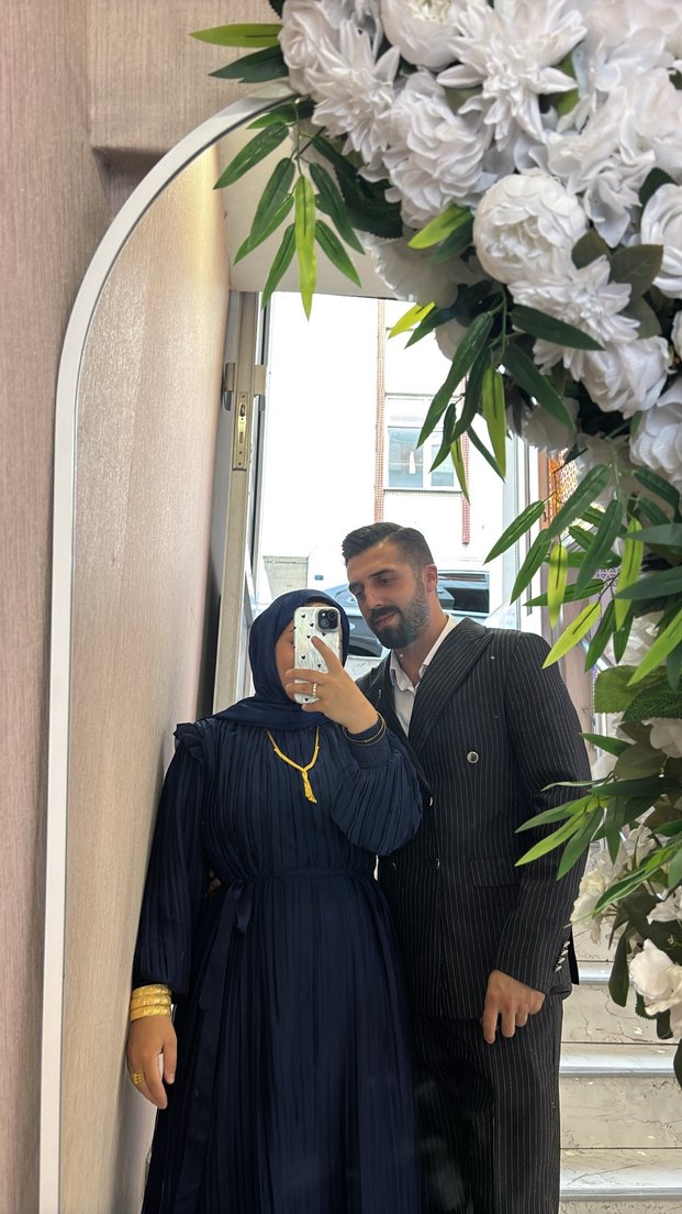 Drapeli Siyah Uzun Kollu Gotik Elbise - Görsel 2