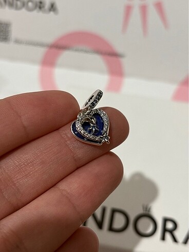 Pandora kayan yıldız kalp çift sallantılı charm