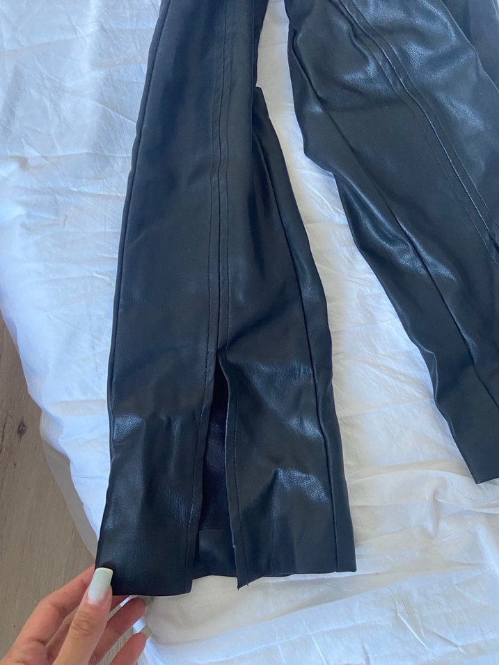 Stradivarius deri pantalon - Görsel 5