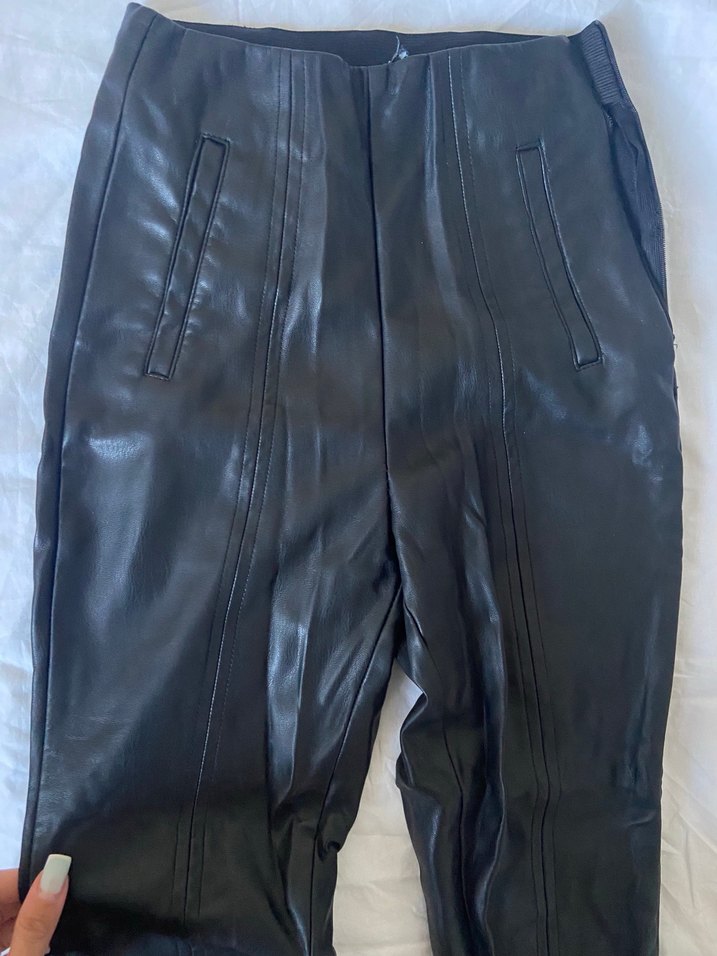 Stradivarius deri pantalon - Görsel 3