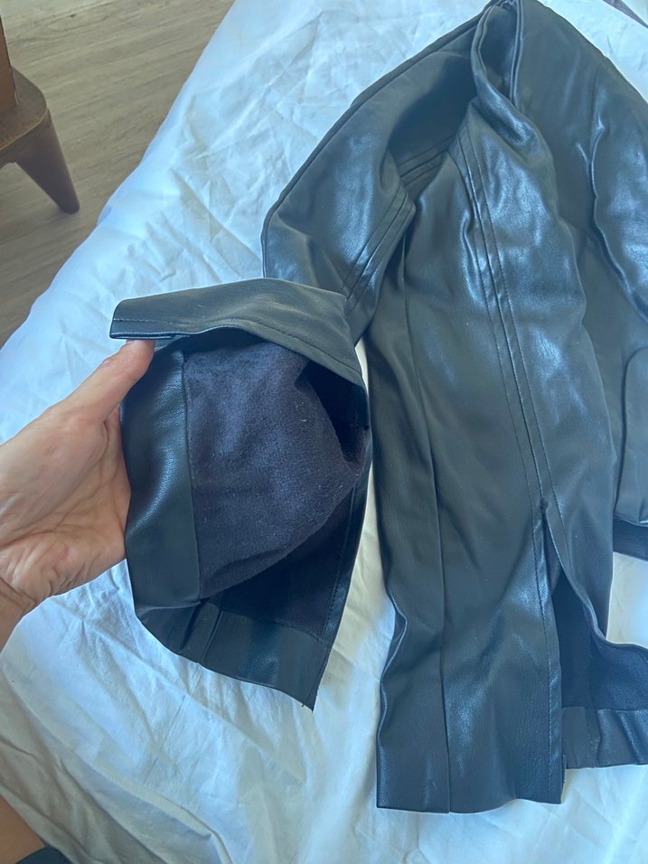 Stradivarius deri pantalon - Görsel 4