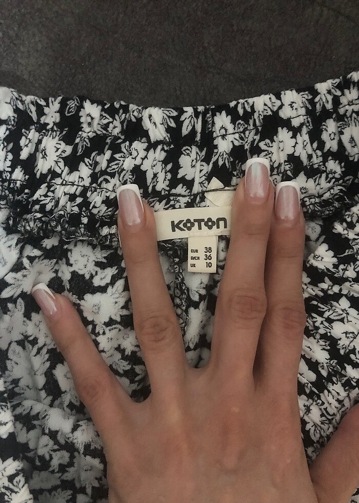 Çıtır çiçek desenli etek yazlık - Görsel 3