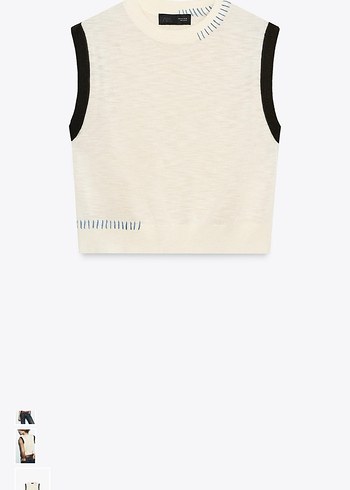 Kontrast dokuma bluz zara yenidir - Görsel 7