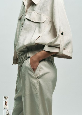 Zara bej ceket - Görsel 4