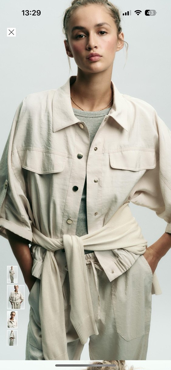 Zara bej ceket - Görsel 3