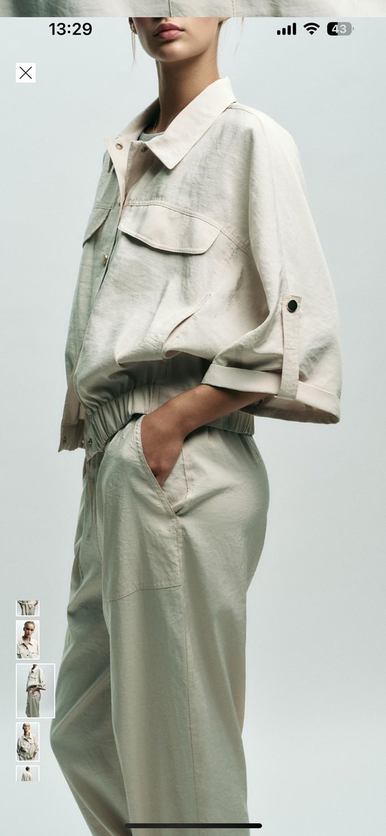 Zara bej ceket - Görsel 4