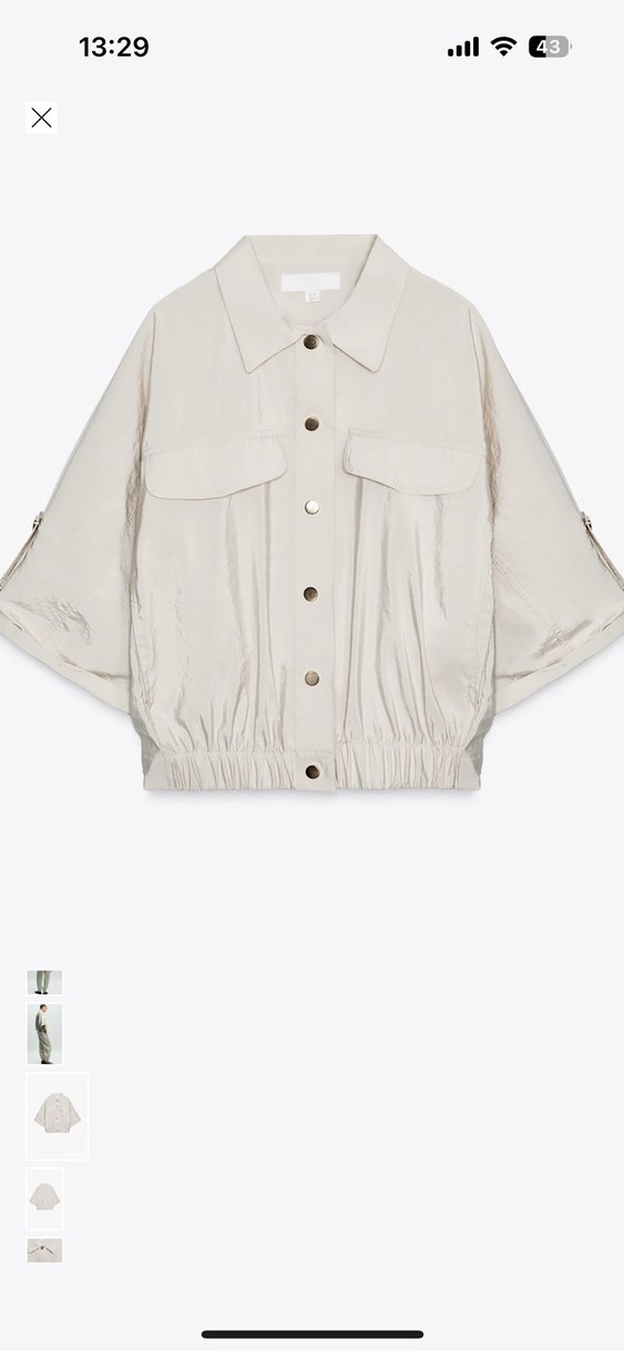 Zara bej ceket - Görsel 5