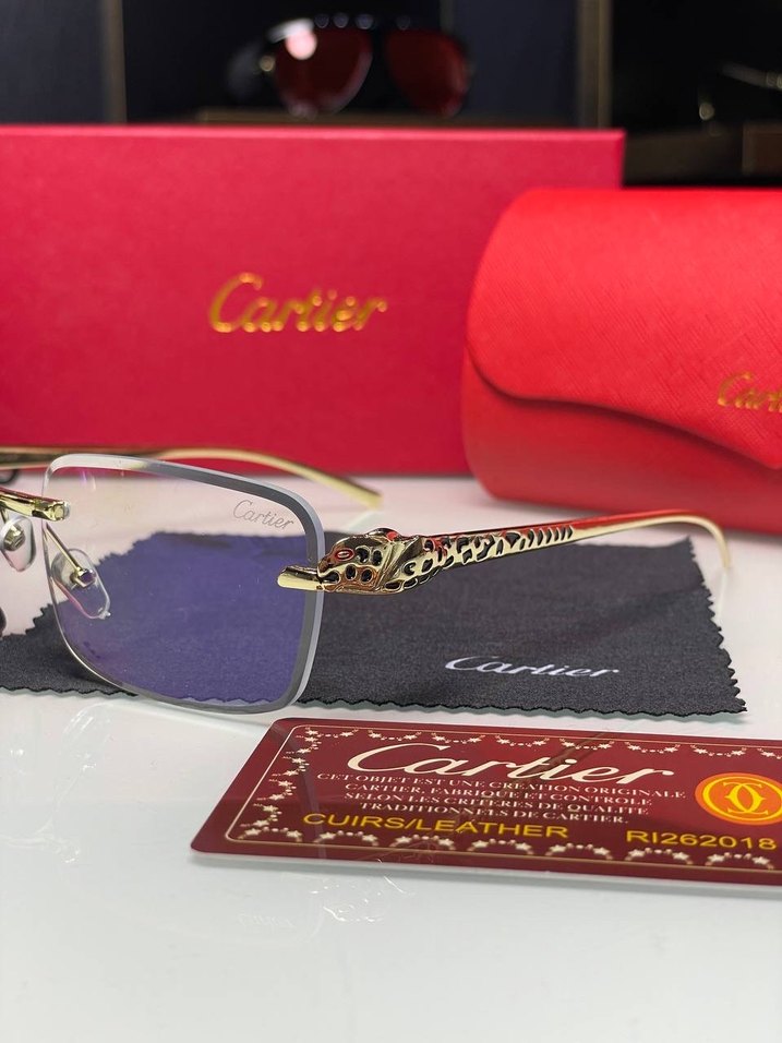 Cartier güneş  Gözlüğü optik için de uygundur - Görsel 2