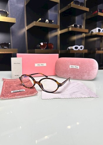 Miu Miu leopar Kadın Gözlük optik için de uygundur - Görsel 2
