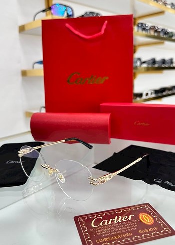 Cartier Unisex  Gözlük optik için uygundur - Görsel 2