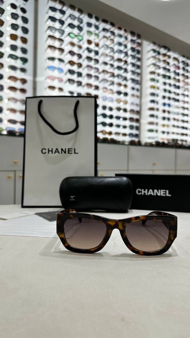 Chanel leopar Kadın Güneş Gözlüğü - Görsel 2