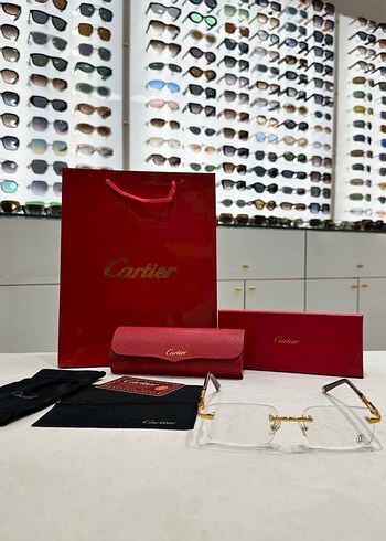 Cartier Unisex  Gözlük optik için de uygundur - Görsel 2