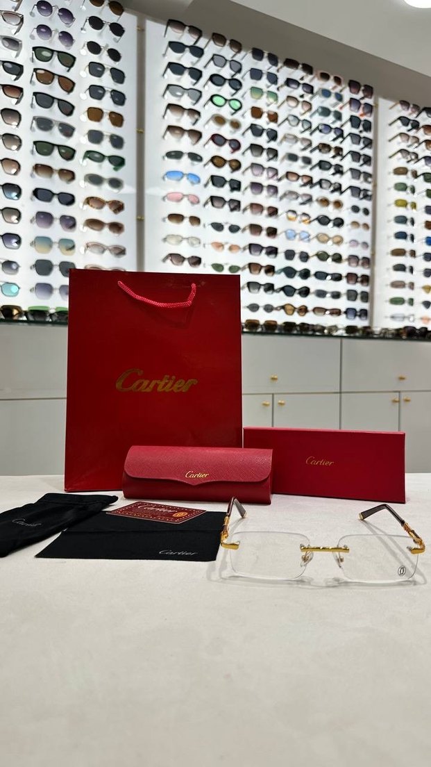 Cartier Unisex  Gözlük optik için de uygundur - Görsel 2